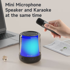 Zealot S66M RGB Rhythmic Light Karaoke Wireless Speaker, Style:Single Mic(Black) - HoMEdemic™ 