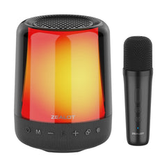 Zealot S66M RGB Rhythmic Light Karaoke Wireless Speaker, Style:Single Mic(Black) - HoMEdemic™ 