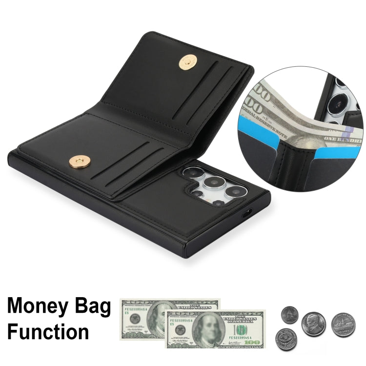 For Samsung Galaxy S24 Ultra 5G RFID Anti-theft Card Ring Holder Phone Case(Black) - HoMEdemic™ 