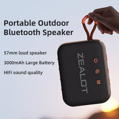 Zealot S75 Portable Outdoor IPX6 Waterproof Bluetooth Speaker(Orange) - HoMEdemic™ 