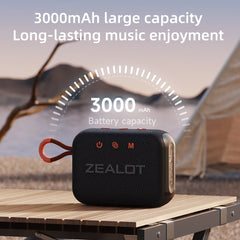 Zealot S75 Portable Outdoor IPX6 Waterproof Bluetooth Speaker(Orange) - HoMEdemic™ 