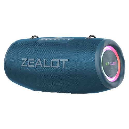 Zealot S87 80W Portable Outdoor Bluetooth Speaker with RGB Light(Blue) - HoMEdemic™ 