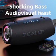Zealot S87 80W Portable Outdoor Bluetooth Speaker with RGB Light(Camouflage) - HoMEdemic™ 