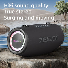 Zealot S87 80W Portable Outdoor Bluetooth Speaker with RGB Light(Camouflage) - HoMEdemic™ 