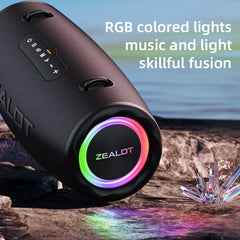Zealot S87 80W Portable Outdoor Bluetooth Speaker with RGB Light(Camouflage) - HoMEdemic™ 