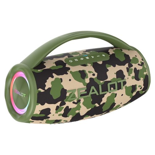 Zealot S97 80W Outdoor Portable RGB Light Bluetooth Speaker(Camouflage) - HoMEdemic™ 