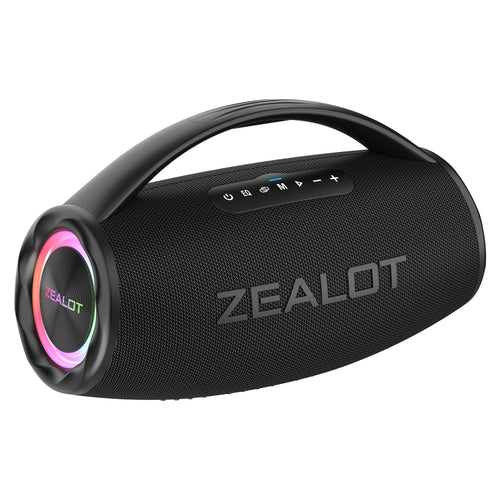 Zealot S97 80W Outdoor Portable RGB Light Bluetooth Speaker(Black) - HoMEdemic™ 