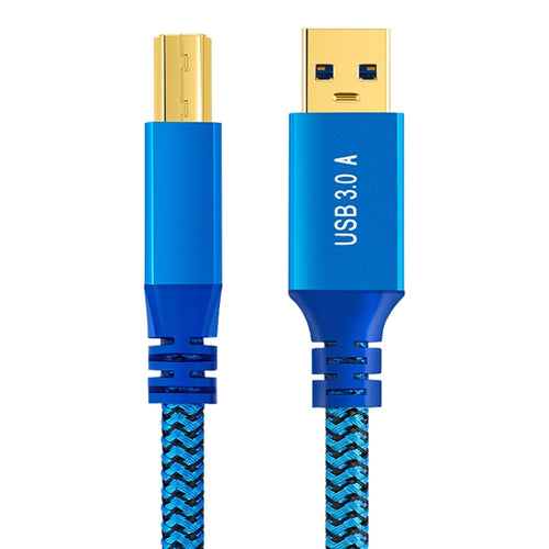 Printer / Hard Disk USB 3.0 A Male to B Male Connector Cable, Length:0.3m(Blue) - HoMEdemic™ 