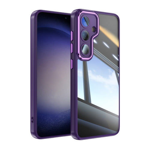 For Samsung Galaxy S24 5G Acrylic Hybrid TPU Armor Shockproof Phone Case(Purple) - HoMEdemic™ 