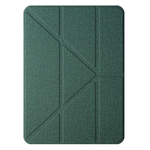 For iPad Pro 13 2024 Mutural Multi-fold Smart Leather Tablet Case(Green) - HoMEdemic™ 