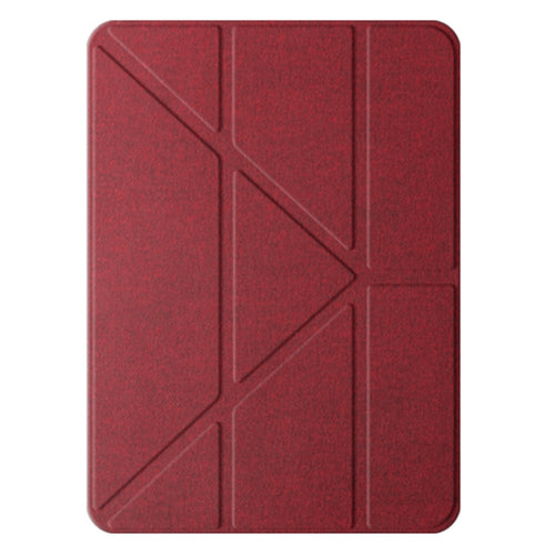 For iPad Air 11 2024 / Air 2022 10.9 Mutural Multi-fold Smart Leather Tablet Case(Red) - HoMEdemic™ 