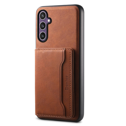 For Samsung Galaxy S24 5G Denior D13 Retro Texture Leather MagSafe Card Bag Phone Case(Brown) - HoMEdemic™ 