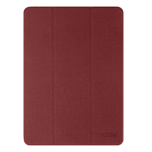 For iPad Air 11 2024 / Air 2022 10.9 Mutural YASHI Series Tablet Leather Smart Case(Red) - HoMEdemic™ 