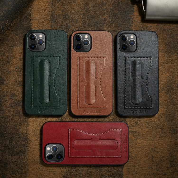 Fierre Shann Full Coverage Protective Leather Case with Holder & Card Slot, For iPhone 12 mini, For iPhone 12 / 12 Pro, For iPhone 12 Pro Max, For Galaxy Note20 Ultra