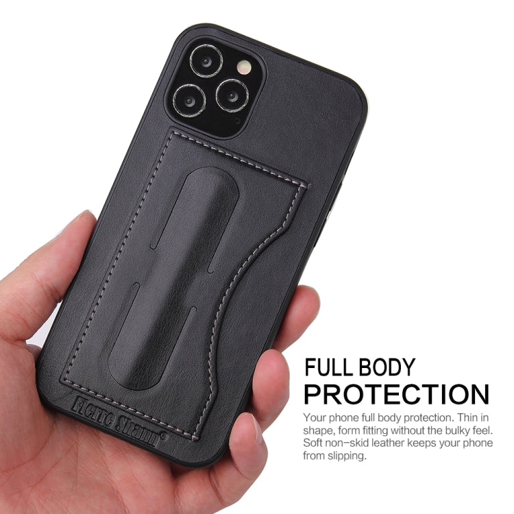 Fierre Shann Full Coverage Protective Leather Case with Holder & Card Slot, For iPhone 12 mini, For iPhone 12 / 12 Pro, For iPhone 12 Pro Max, For Galaxy Note20 Ultra