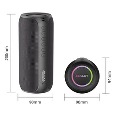 Zealot S32 Max 20W High Power Bluetooth Speaker with RGB Light(Blue) - HoMEdemic™ 
