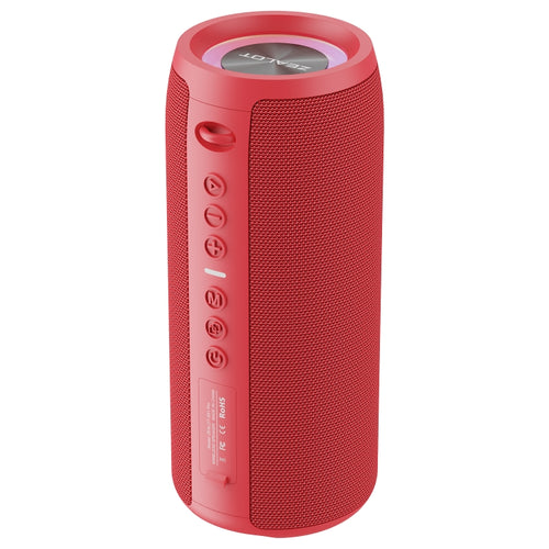 Zealot S51 Pro Shocking Bass Bluetooth Speaker with Colorful Light(Red) - HoMEdemic™ 