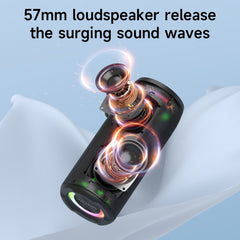 Zealot S51 Pro Shocking Bass Bluetooth Speaker with Colorful Light(Grey) - HoMEdemic™ 