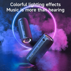 Zealot S51 Pro Shocking Bass Bluetooth Speaker with Colorful Light(Grey) - HoMEdemic™ 