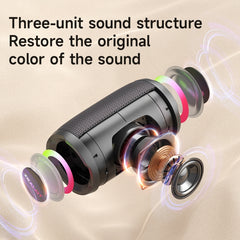 Zealot S61M RGB Rhythmic Light Karaoke Wireless Speaker, Style:Single Mic(Black) - HoMEdemic™ 