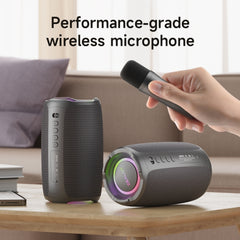 Zealot S61M RGB Rhythmic Light Karaoke Wireless Speaker, Style:Single Mic(Black) - HoMEdemic™ 