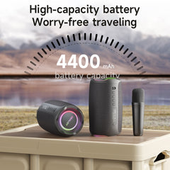 Zealot S61M RGB Rhythmic Light Karaoke Wireless Speaker, Style:Single Mic(Black) - HoMEdemic™ 