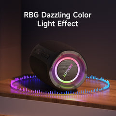 Zealot S61M RGB Rhythmic Light Karaoke Wireless Speaker, Style:Single Mic(Black) - HoMEdemic™ 
