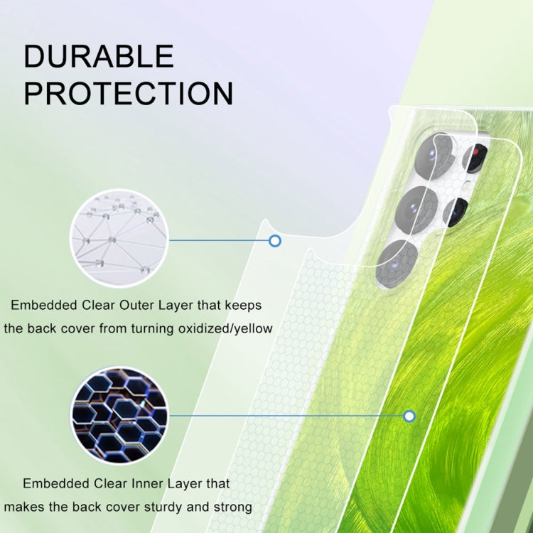 For Samsung Galaxy S24 Ultra 5G IMD Gradient Feather PC + TPU Phone Case(Green) - HoMEdemic™ 