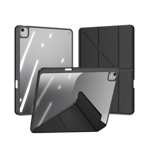 For iPad Air 13 2024 DUX DUCIS Magi Series Smart Leather Tablet Case(Black) - HoMEdemic™ 