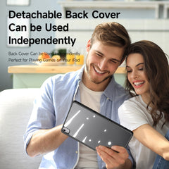 For iPad Air 13 2024 / 2025 DUX DUCIS Magi Series Smart Leather Tablet Case(Black) - HoMEdemic™ 