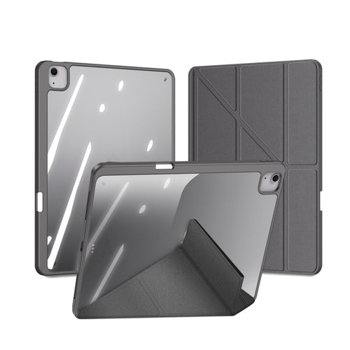 For iPad Air 13 2024 DUX DUCIS Magi Series Smart Leather Tablet Case(Grey) - HoMEdemic™ 