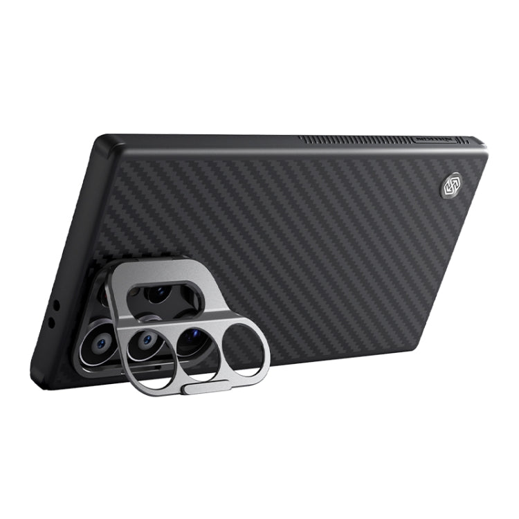 For Samsung Galaxy S24 Ultra 5G NILLKIN Aramid Fiber Fine Hole Phone Case(Black) - HoMEdemic™ 