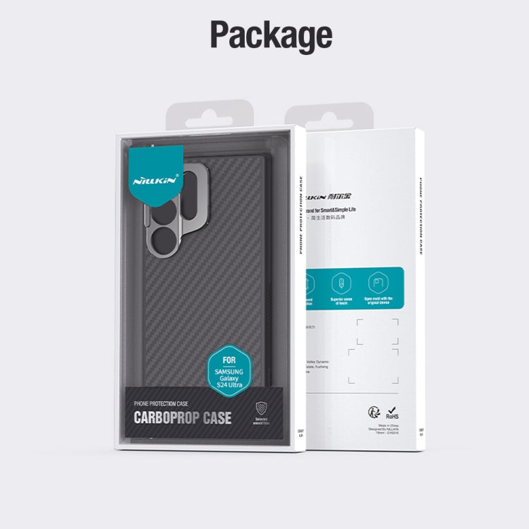 For Samsung Galaxy S24 Ultra 5G NILLKIN Aramid Fiber Fine Hole Phone Case(Black) - HoMEdemic™ 