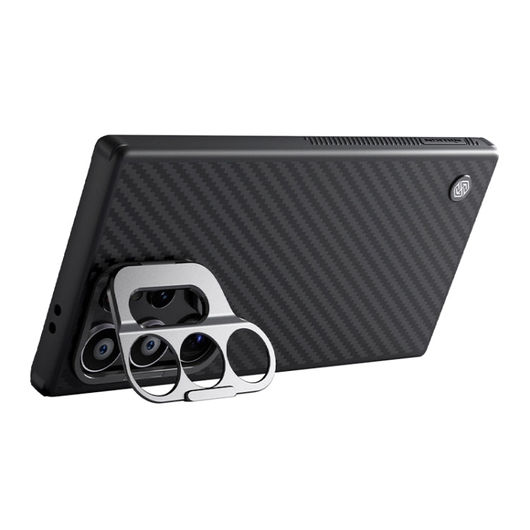 For Samsung Galaxy S24 Ultra 5G NILLKIN Aramid Fiber Fine Hole MagSafe Magnetic Phone Case(Black) - HoMEdemic™ 