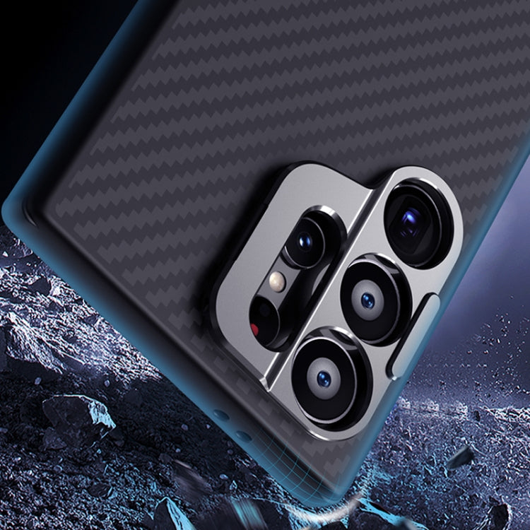 For Samsung Galaxy S24 Ultra 5G NILLKIN Aramid Fiber Fine Hole MagSafe Magnetic Phone Case(Black) - HoMEdemic™ 
