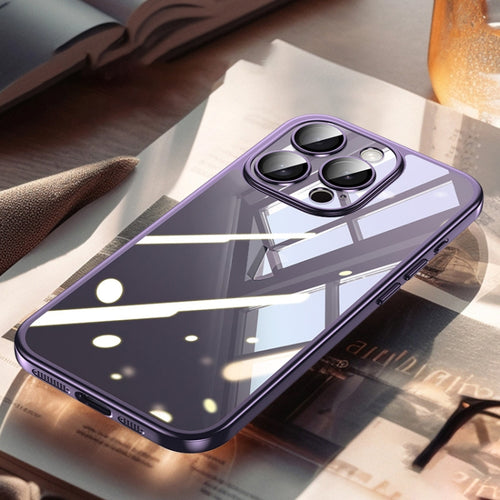 For iPhone 15 Pro SULADA Electroplating Frosted PC + TPU Shockproof Phone Case(Purple) - HoMEdemic™ 