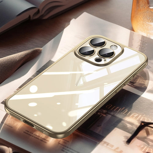 For iPhone 15 Pro SULADA Electroplating Frosted PC + TPU Shockproof Phone Case(Gold) - HoMEdemic™ 