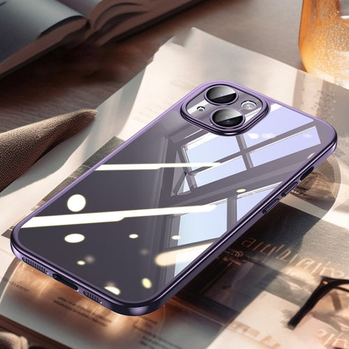 For iPhone 15 SULADA Electroplating Frosted PC + TPU Shockproof Phone Case(Purple) - HoMEdemic™ 