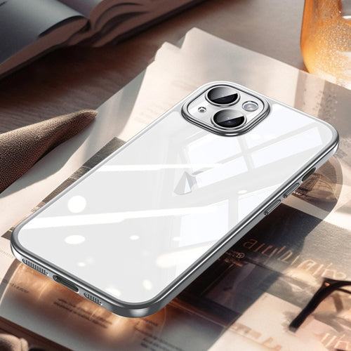 For iPhone 15 SULADA Electroplating Frosted PC + TPU Shockproof Phone Case(Silver) - HoMEdemic™ 