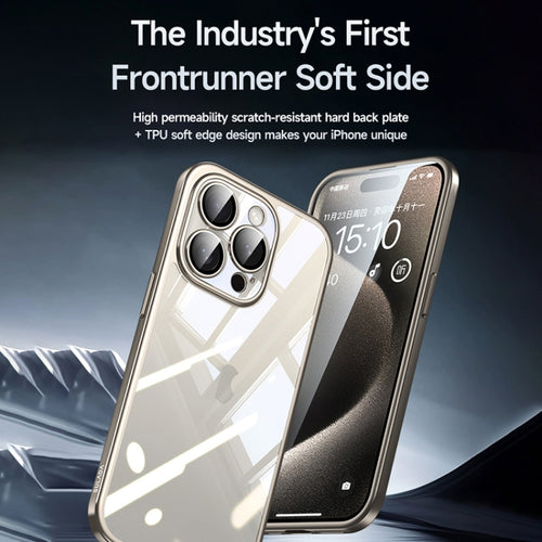 For iPhone 14 SULADA Electroplating Frosted PC + TPU Shockproof Phone Case(Silver) - HoMEdemic™ 