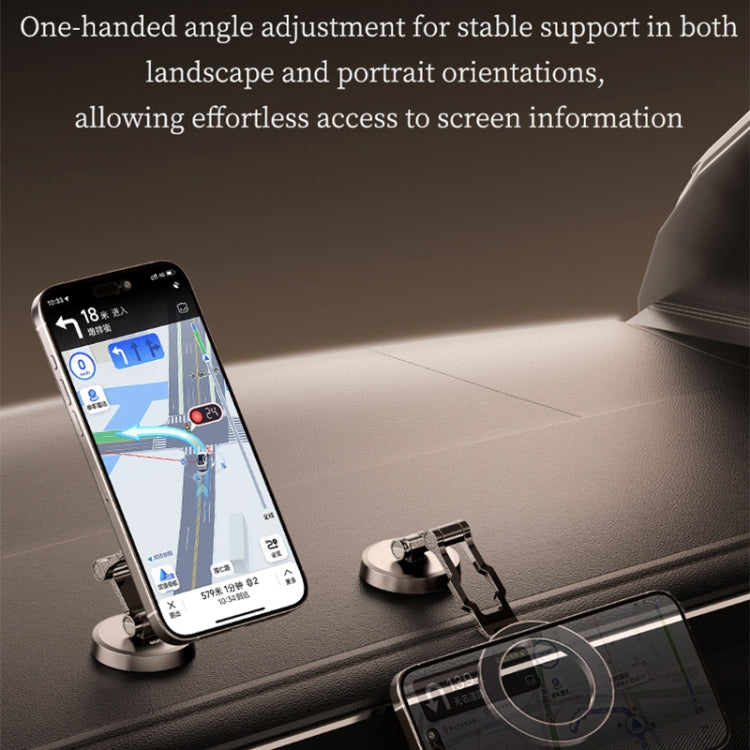 ROCK Q08 Car Magnetic Foldable Phone Holder(Black) - HoMEdemic™ 