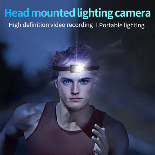 D7 1080P Head-mounted Lighting Camera LED Motion Sensor Video Recording Lighting Camera - HoMEdemic™ 