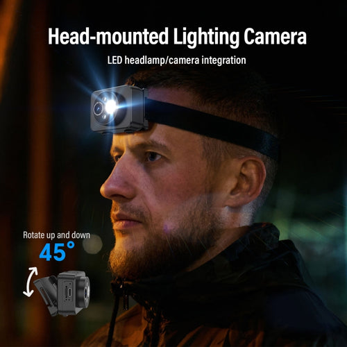 D8 1080P Head-mounted LED Motion Sensor Video Recording Lighting Camera - HoMEdemic™ 