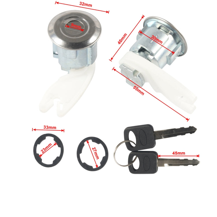Pair Car Door Lock Barrel Cylinder F2UZ1522050A For Ford F150 / F250 / F350 - HoMEdemic™ 