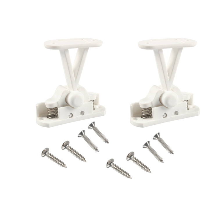 2pcs / Set RV Nylon Buffer Door Stopper with Spring(White) - HoMEdemic™ 
