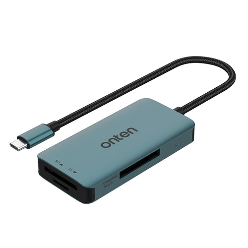 Onten C11 3 in 1 USB-C / Type-C to CFepress Type-B & SD & TF Card Reader(Pine Green) - HoMEdemic™ 