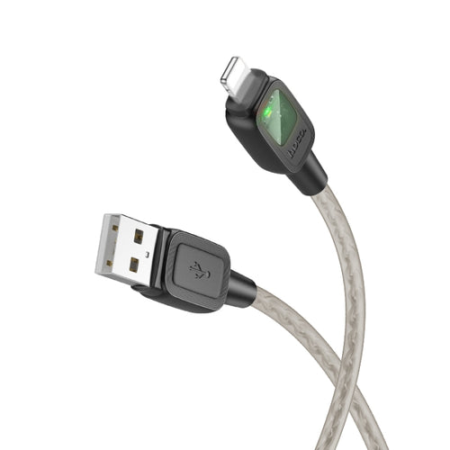 hoco U124 2.4A USB to 8 Pin Smart Power-off Data Cable, Length: 1.2m(Black) - HoMEdemic™ 