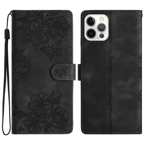 For iPhone 15 Pro Max Crazy Horse Top Layer Cowhide Leather Phone Case(Black)