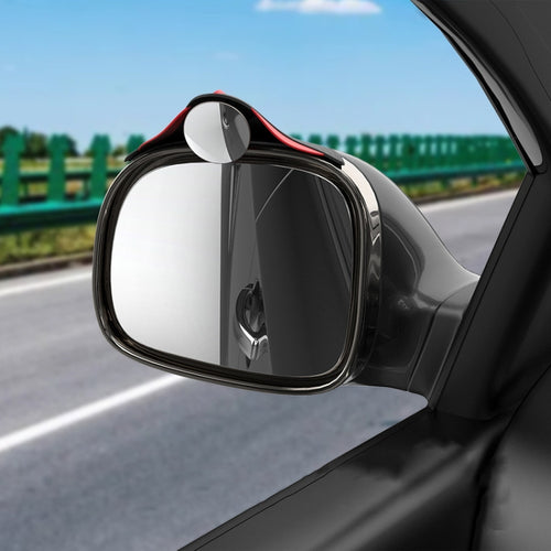 3R 3R-157 2 in 1 Car Auxiliary HD Blind Spot Mirror with Carbon Fiber Texture Rain Shield, Style:Round Shape - HoMEdemic™ 