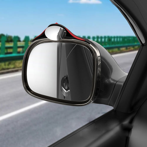 3R 3R-156 2 in 1 Car Auxiliary HD Blind Spot Mirror with Carbon Fiber Texture Rain Shield, Style:Oval Shape - HoMEdemic™ 